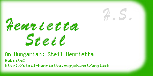 henrietta steil business card